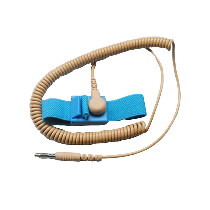 তারযুক্ত সহ অ্যান্টিস্ট্যাটিক কব্জি স্ট্র্যাপ