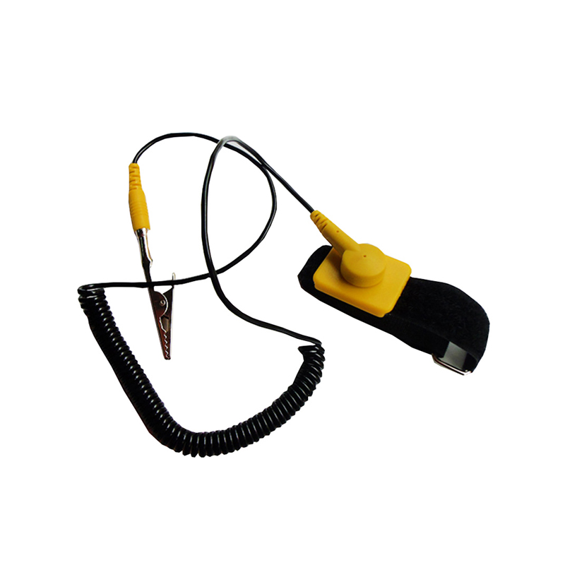 তারযুক্ত সহ অ্যান্টিস্ট্যাটিক কব্জি স্ট্র্যাপ