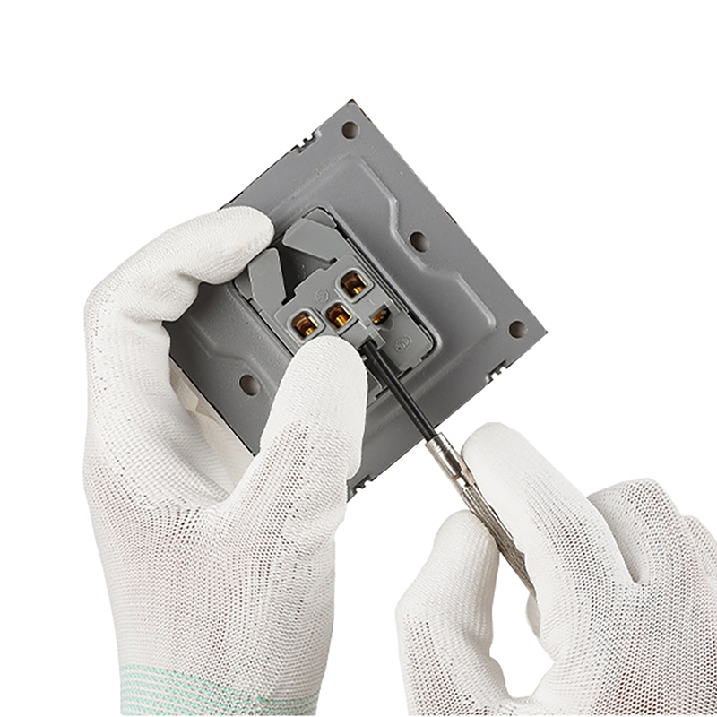 নাইলন পাম পু লেপযুক্ত গ্লোভ